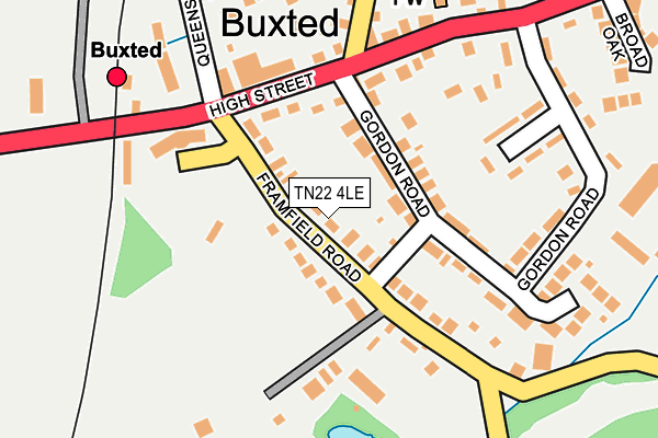 TN22 4LE map - OS OpenMap – Local (Ordnance Survey)