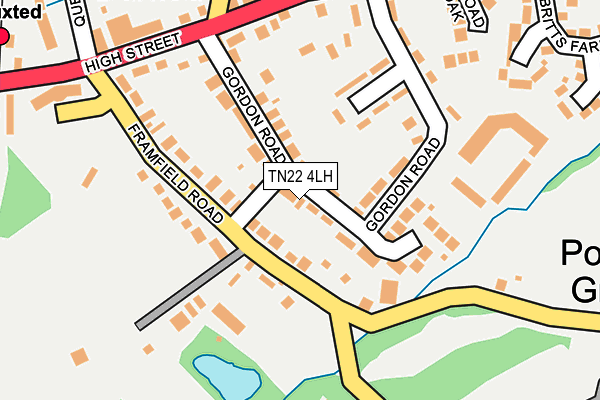 TN22 4LH map - OS OpenMap – Local (Ordnance Survey)