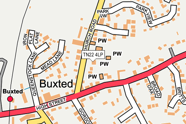 TN22 4LP map - OS OpenMap – Local (Ordnance Survey)