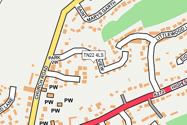 TN22 4LS map - OS OpenMap – Local (Ordnance Survey)