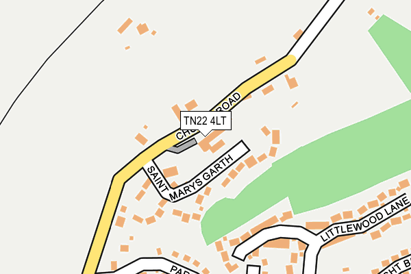 TN22 4LT map - OS OpenMap – Local (Ordnance Survey)