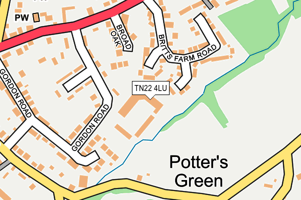 TN22 4LU map - OS OpenMap – Local (Ordnance Survey)