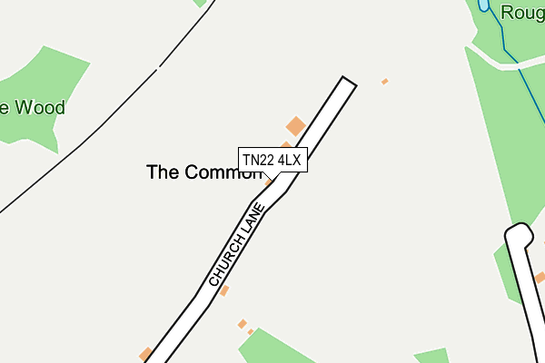 TN22 4LX map - OS OpenMap – Local (Ordnance Survey)