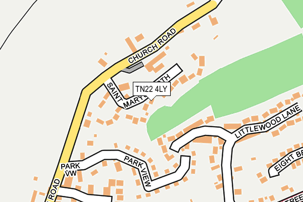 TN22 4LY map - OS OpenMap – Local (Ordnance Survey)