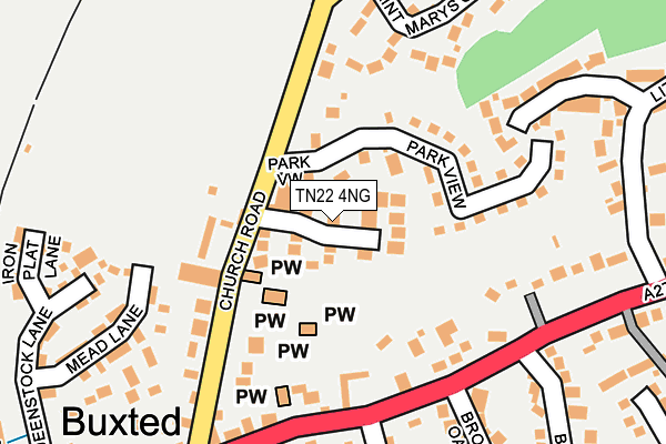 TN22 4NG map - OS OpenMap – Local (Ordnance Survey)