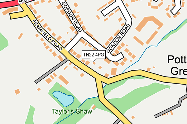 TN22 4PG map - OS OpenMap – Local (Ordnance Survey)