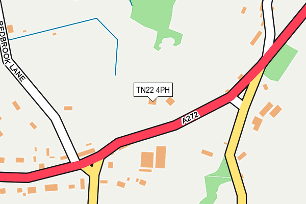 TN22 4PH map - OS OpenMap – Local (Ordnance Survey)