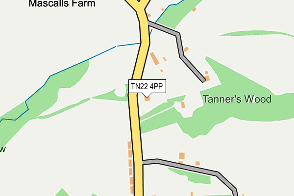 TN22 4PP map - OS OpenMap – Local (Ordnance Survey)