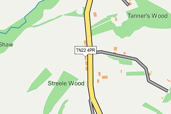 TN22 4PR map - OS OpenMap – Local (Ordnance Survey)