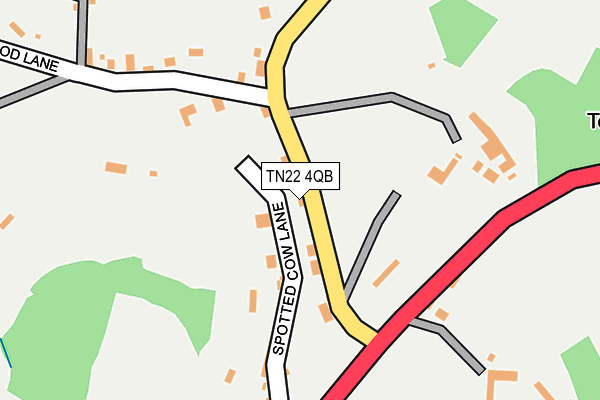 TN22 4QB map - OS OpenMap – Local (Ordnance Survey)