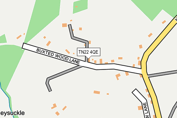 TN22 4QE map - OS OpenMap – Local (Ordnance Survey)