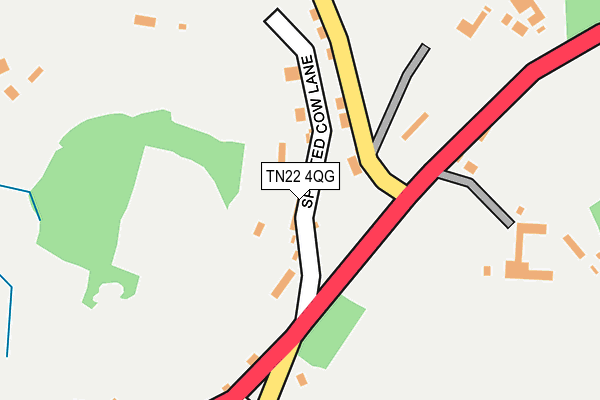 TN22 4QG map - OS OpenMap – Local (Ordnance Survey)