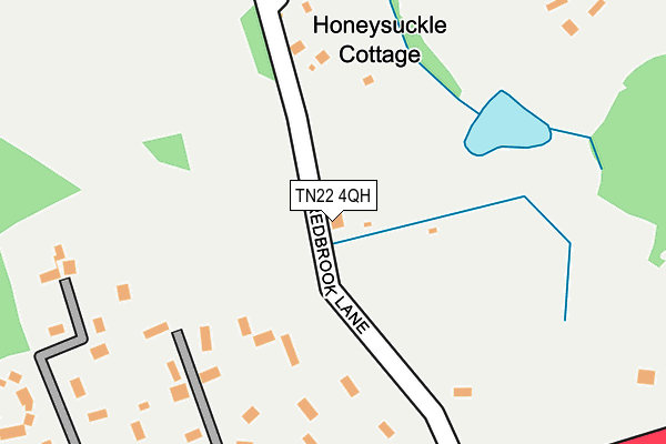 TN22 4QH map - OS OpenMap – Local (Ordnance Survey)