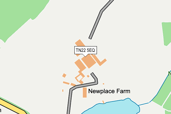 TN22 5EQ map - OS OpenMap – Local (Ordnance Survey)