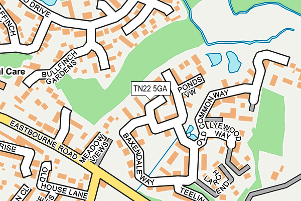 TN22 5GA map - OS OpenMap – Local (Ordnance Survey)