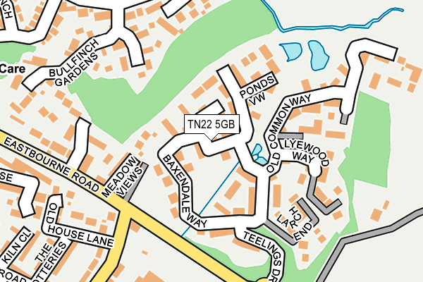 TN22 5GB map - OS OpenMap – Local (Ordnance Survey)