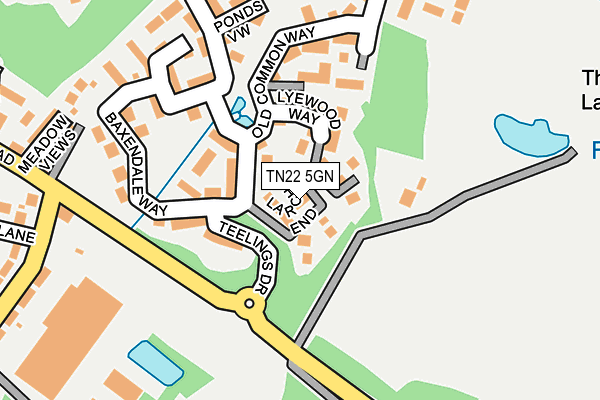 TN22 5GN map - OS OpenMap – Local (Ordnance Survey)