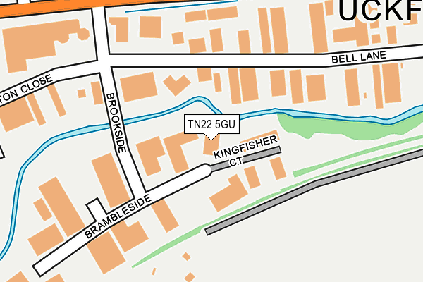 TN22 5GU map - OS OpenMap – Local (Ordnance Survey)
