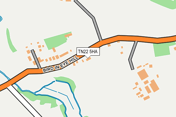 TN22 5HA map - OS OpenMap – Local (Ordnance Survey)