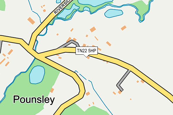 TN22 5HP map - OS OpenMap – Local (Ordnance Survey)