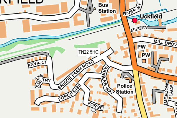 TN22 5HQ map - OS OpenMap – Local (Ordnance Survey)