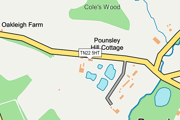TN22 5HT map - OS OpenMap – Local (Ordnance Survey)