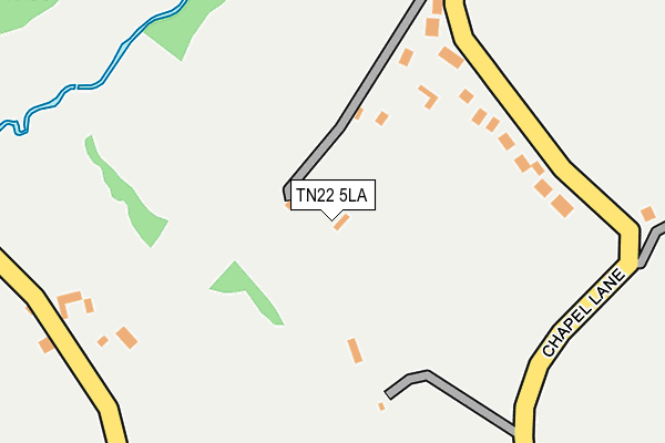 TN22 5LA map - OS OpenMap – Local (Ordnance Survey)