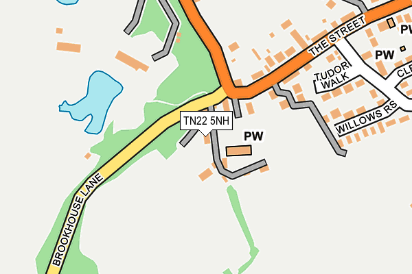 TN22 5NH map - OS OpenMap – Local (Ordnance Survey)