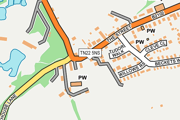 TN22 5NS map - OS OpenMap – Local (Ordnance Survey)