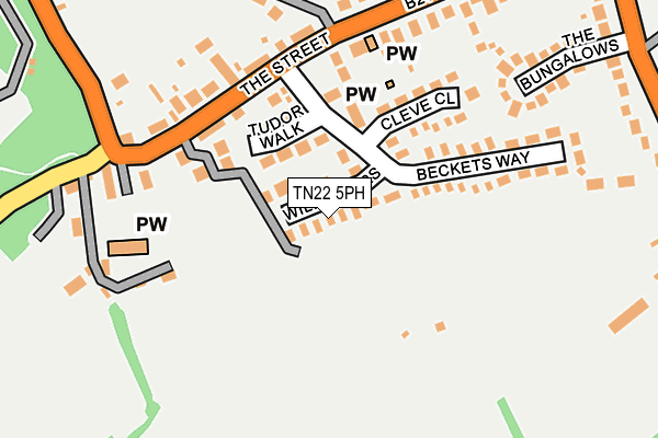 TN22 5PH map - OS OpenMap – Local (Ordnance Survey)