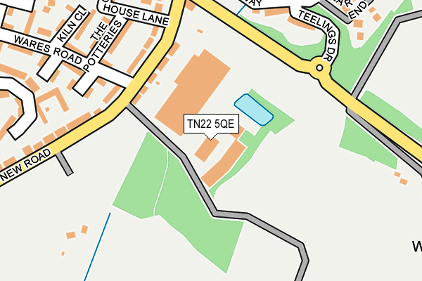 TN22 5QE map - OS OpenMap – Local (Ordnance Survey)