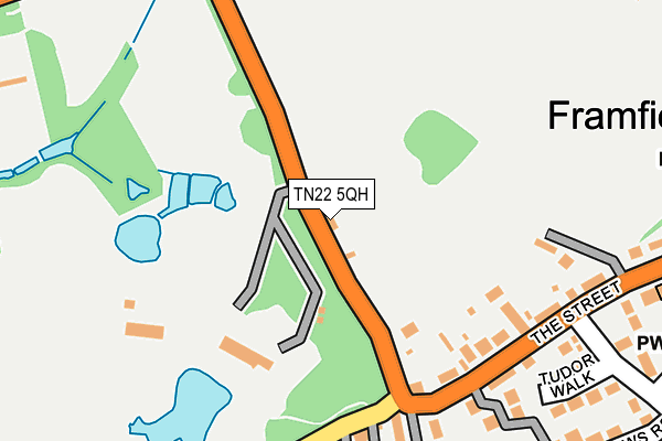 TN22 5QH map - OS OpenMap – Local (Ordnance Survey)