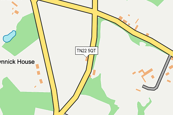 TN22 5QT map - OS OpenMap – Local (Ordnance Survey)