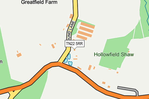 TN22 5RR map - OS OpenMap – Local (Ordnance Survey)