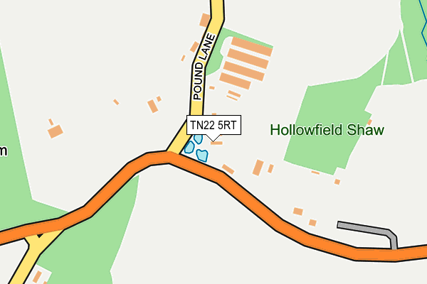 TN22 5RT map - OS OpenMap – Local (Ordnance Survey)