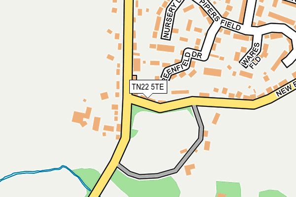 TN22 5TE map - OS OpenMap – Local (Ordnance Survey)