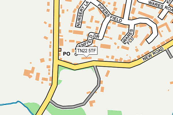TN22 5TF map - OS OpenMap – Local (Ordnance Survey)