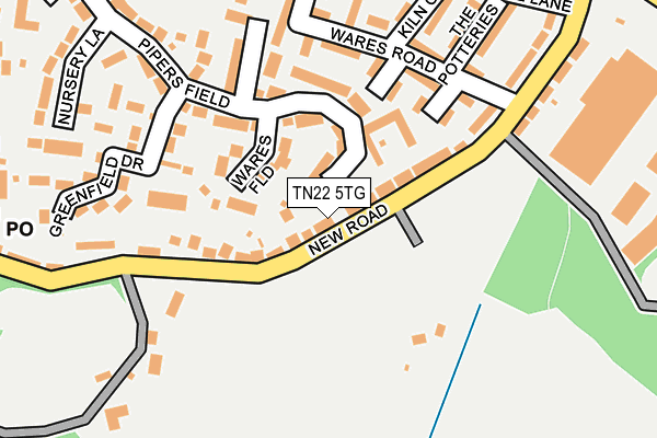 TN22 5TG map - OS OpenMap – Local (Ordnance Survey)