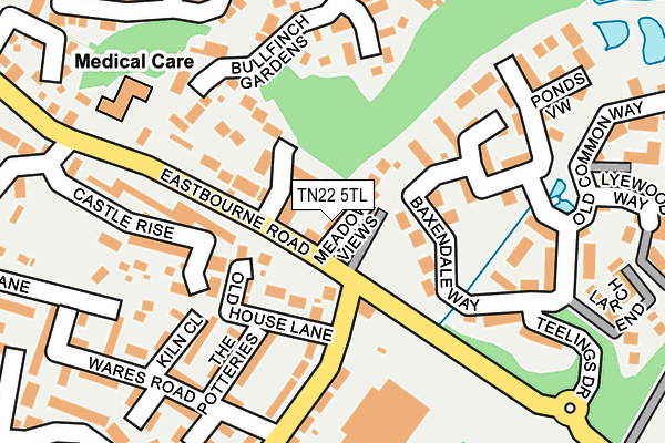 TN22 5TL map - OS OpenMap – Local (Ordnance Survey)