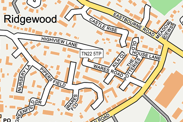 TN22 5TP map - OS OpenMap – Local (Ordnance Survey)