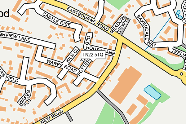 TN22 5TQ map - OS OpenMap – Local (Ordnance Survey)