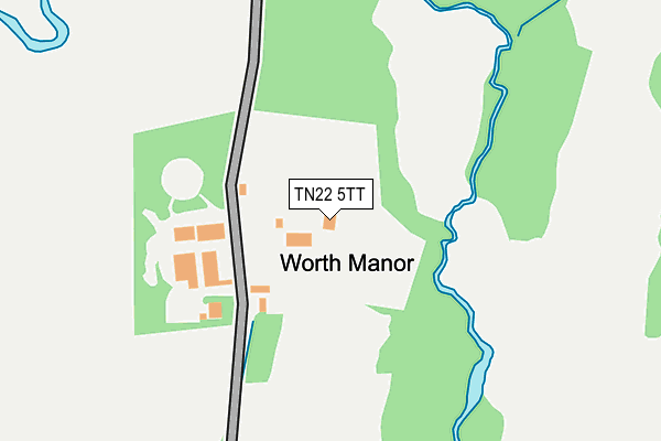 TN22 5TT map - OS OpenMap – Local (Ordnance Survey)