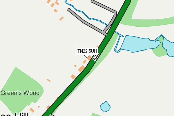 TN22 5UH map - OS OpenMap – Local (Ordnance Survey)