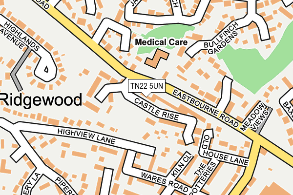 Map of TROWELLS PLASTERING LTD at local scale