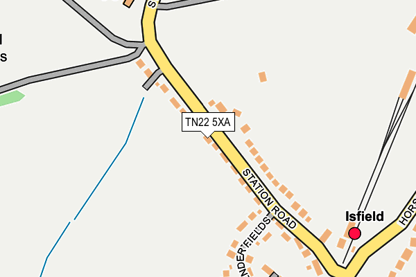 TN22 5XA map - OS OpenMap – Local (Ordnance Survey)