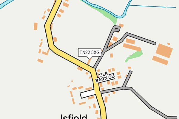 TN22 5XG map - OS OpenMap – Local (Ordnance Survey)