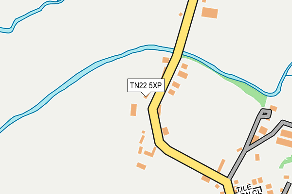 TN22 5XP map - OS OpenMap – Local (Ordnance Survey)