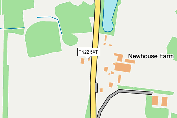 TN22 5XT map - OS OpenMap – Local (Ordnance Survey)