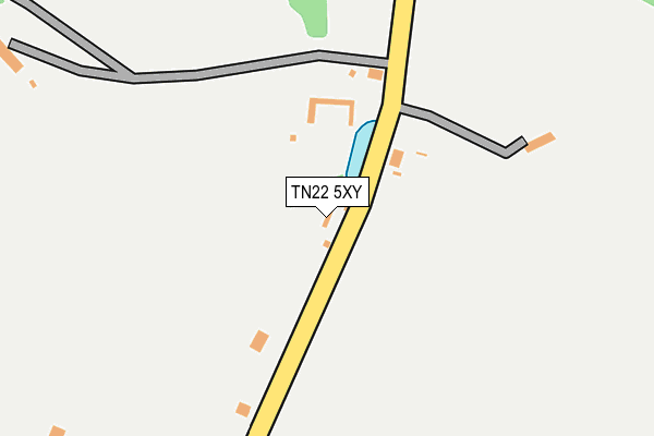 TN22 5XY map - OS OpenMap – Local (Ordnance Survey)