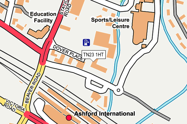 TN23 1HT map - OS OpenMap – Local (Ordnance Survey)